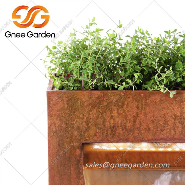 Corten Stål Damm Vatten Funktion