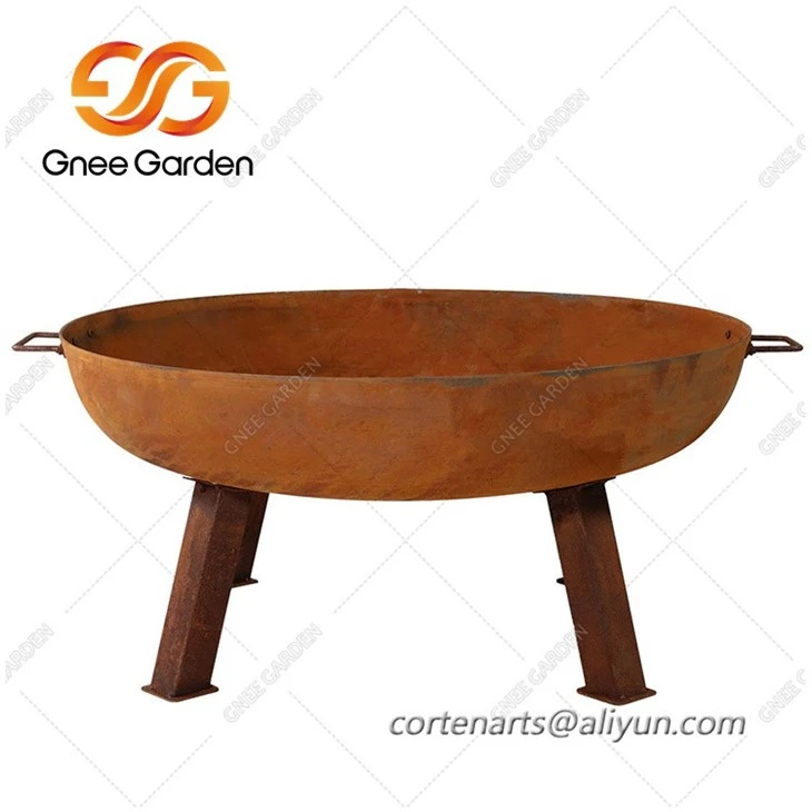 Weathering Steel wood burning pit