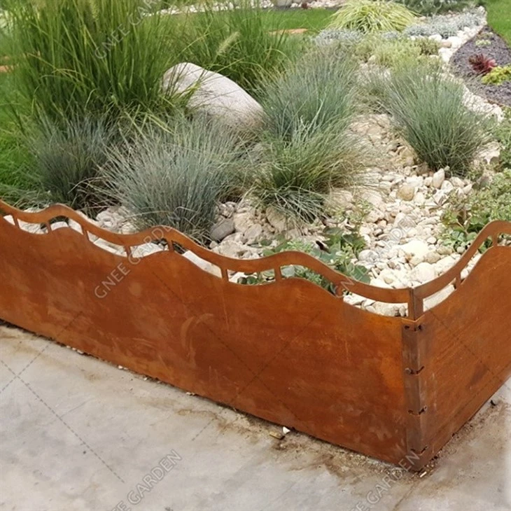 High Quality Weathering Steel Iron Pots Planters Box Garden Bed