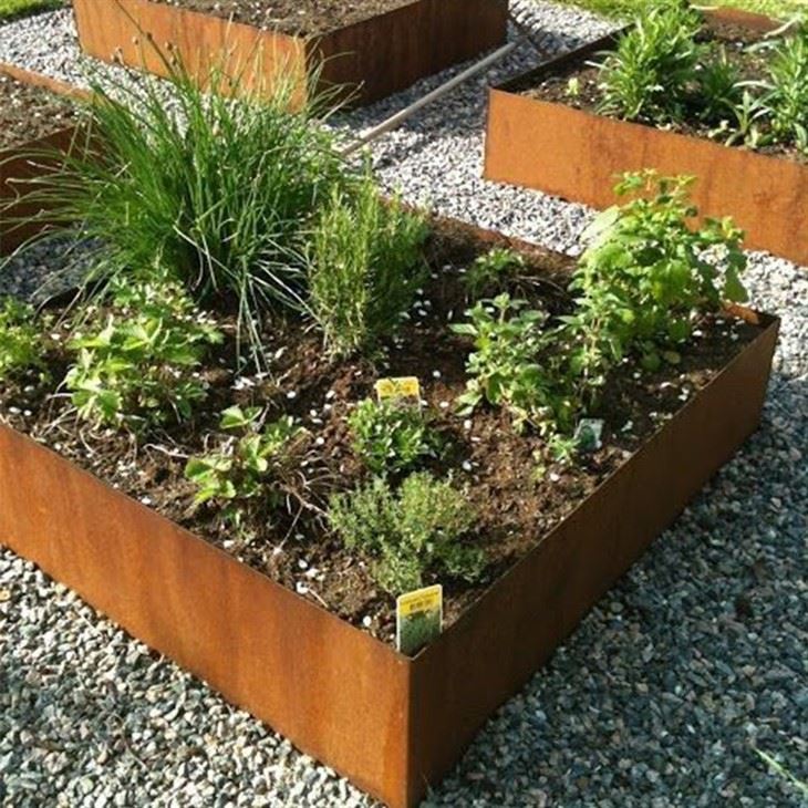 Outdoor Metal Garden Lawn Edge Corten Steel Garden Edging