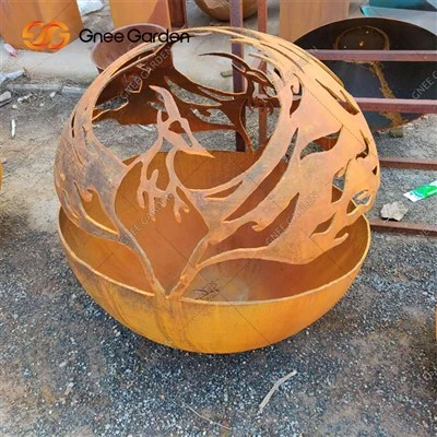 Vitring Stål Landskap Steel Sphere Firepit
