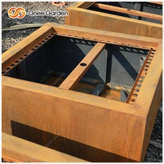 Metallstål vatten faller utomhusprydnader