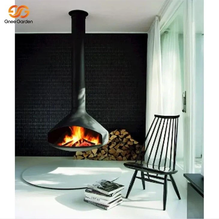 black ceiling hanging fire
